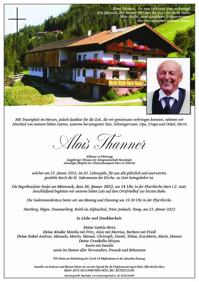 Parte von Alois Thanner